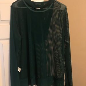 Forever 21 Sweaters - Green Mesh sweatshirt/Hoodie Forever 21 Sweaters - Green Mesh sweatshirt/Hoodie